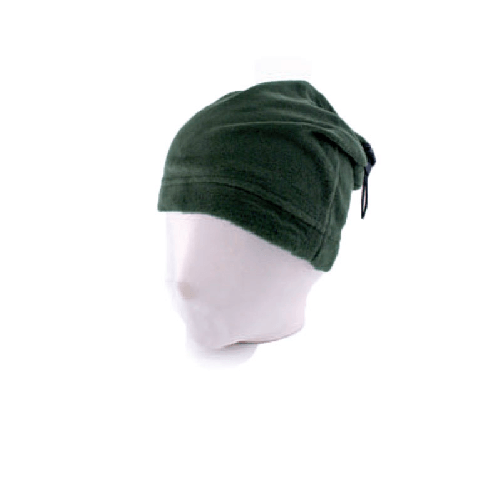 Cappello scaldacollo invernale pile laccio sportivo neve freddo pioggia verde